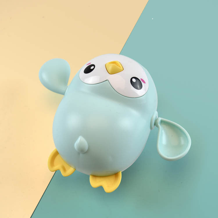 Kawaii Baby Bath Toy – Wind-Up Swimming Penguin Set