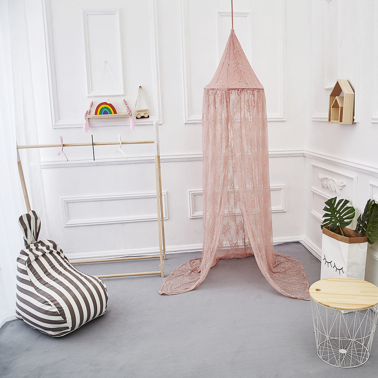 Summer Lace Crib Mosquito Net – Bed Curtain & Play Tent Combo