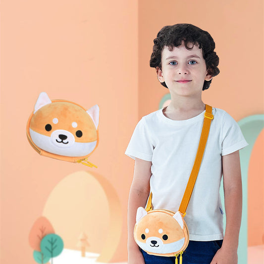 Cute Shiba Inu Cartoon Crossbody Bag – Adorable Kids Shoulder Bag