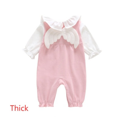 Princess Baby Romper with Wings – Soft Newborn Creeper for Infants