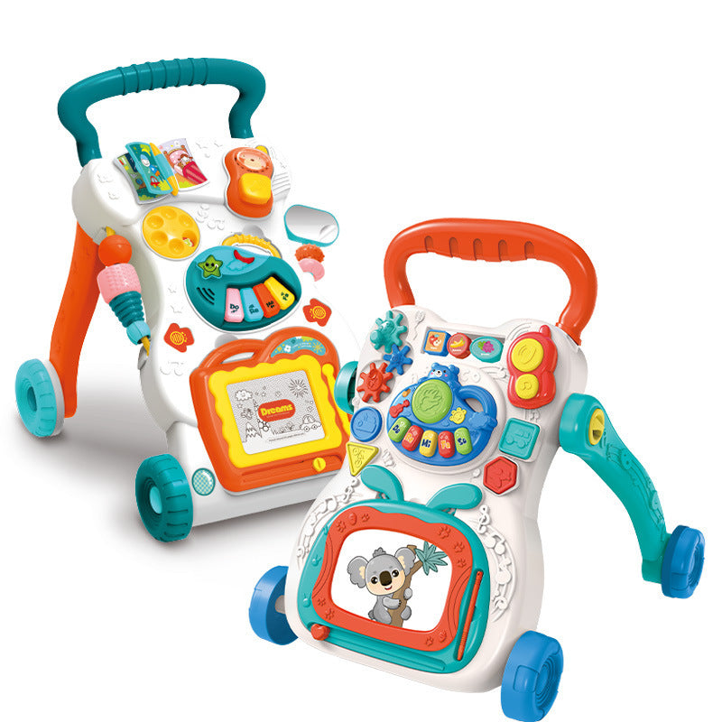 Multi-Functional Baby Music Walker – Anti-Flip Hand Push Toy
