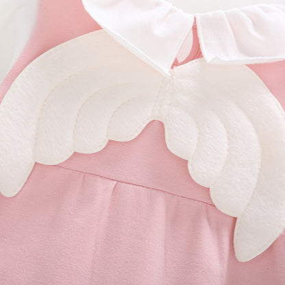 Princess Baby Romper with Wings – Soft Newborn Creeper for Infants