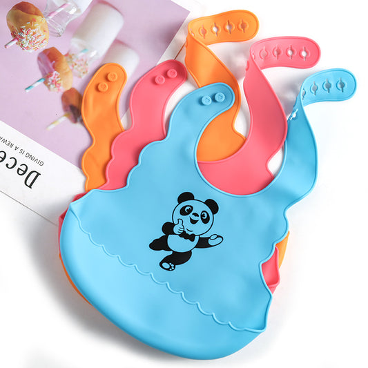 Food Grade Silicone Baby Eating Bib – Saliva Pocket for Mess-Free Feeding