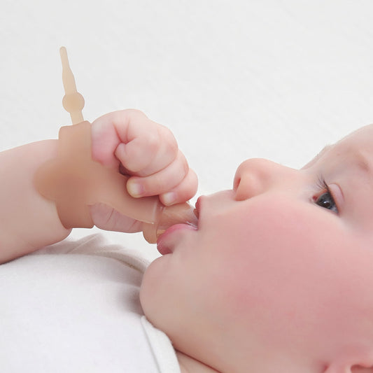 Baby Teething Gloves – Anti-Scratch Silicone Finger Cots for Newborns