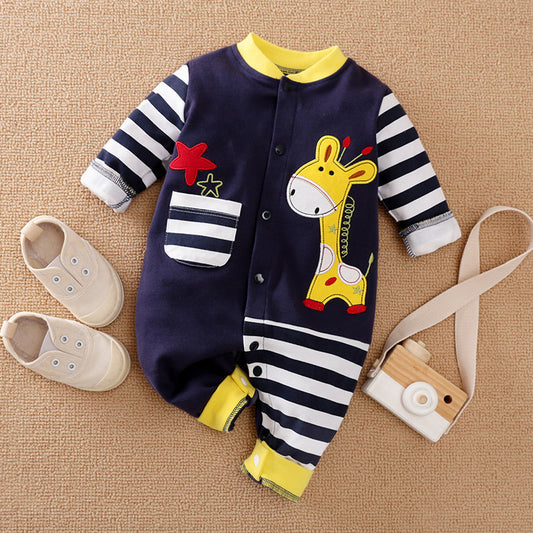 Baby Romper – Long-Sleeved Cotton Romper for Spring, Summer & Autumn