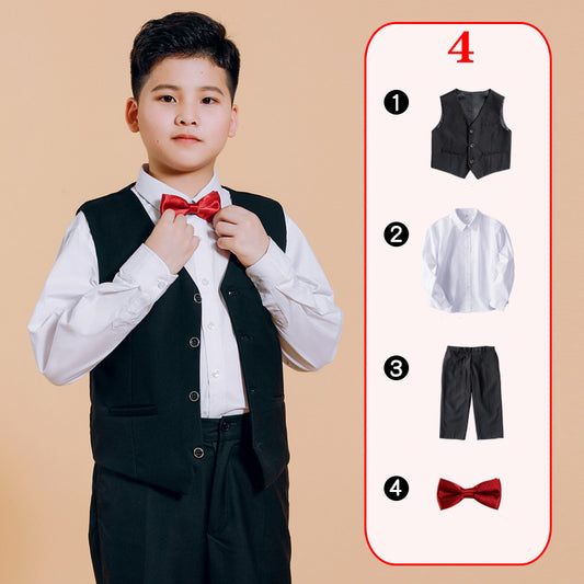 Plus Size Boys' Formal Suit – Big Boy Host & Piano Performance Outfit