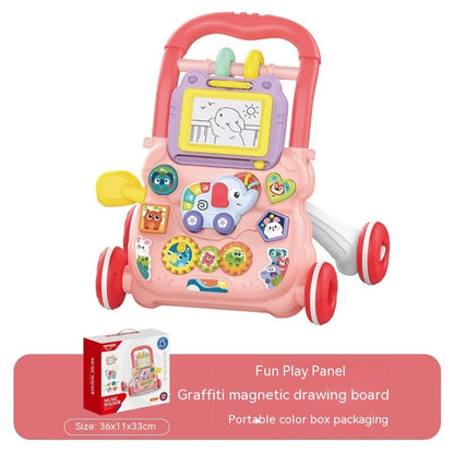 Multi-Functional Baby Music Walker – Anti-Flip Hand Push Toy