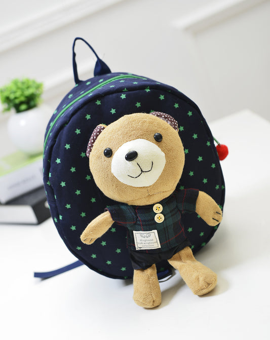 Cute Bear Cartoon Baby Backpack – Anti-Lost Safety Design