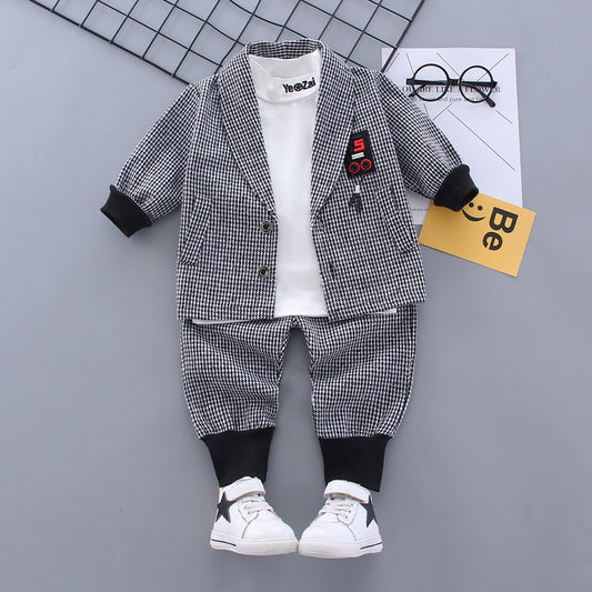 Elegant Three-Piece Suit for Boys – Formal Outfit with Jacket, Vest & Pants