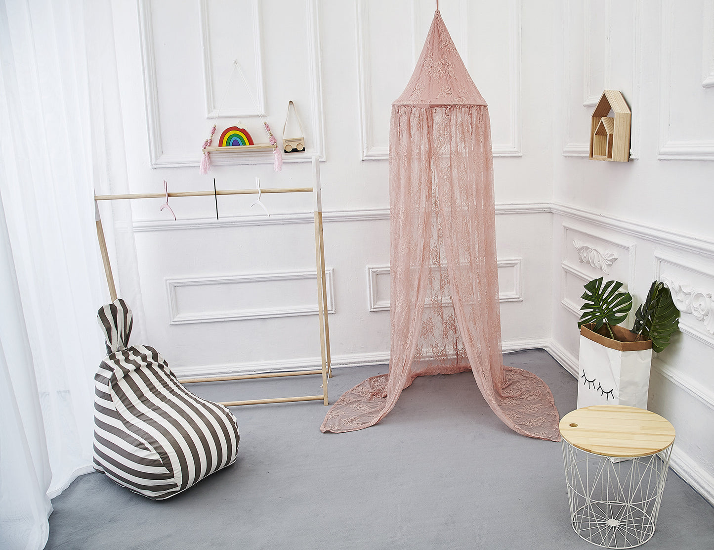 Summer Lace Crib Mosquito Net – Bed Curtain & Play Tent Combo