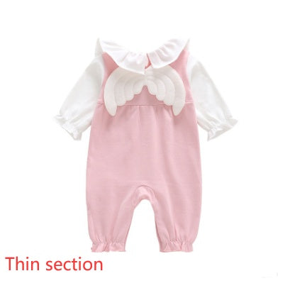 Princess Baby Romper with Wings – Soft Newborn Creeper for Infants