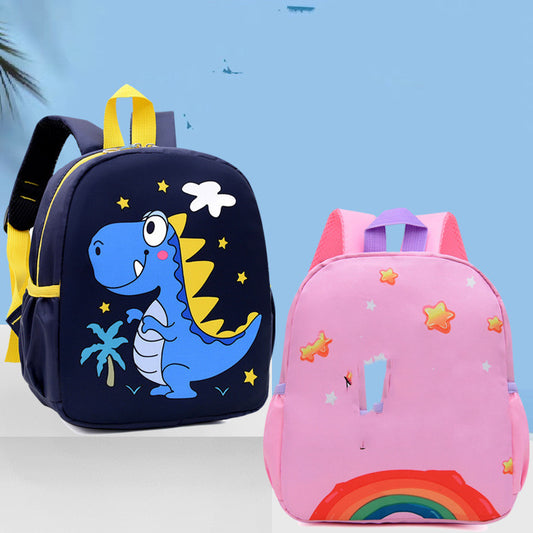 Unisex Kindergarten School Bag – Burden-Reducing, Anti-Lost Cartoon Backpack