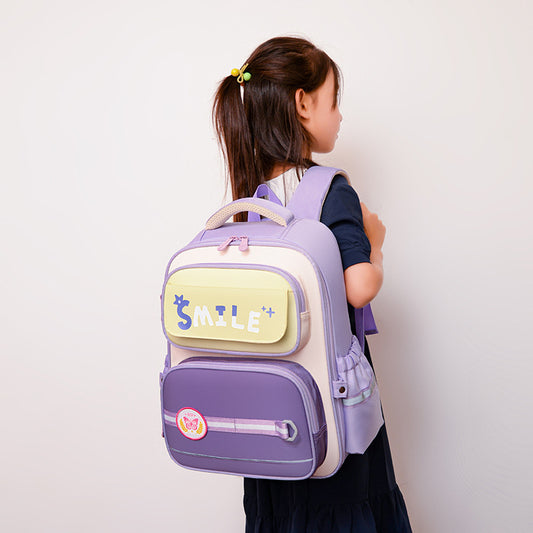 British Style Cartoon Letters Schoolbag – Cute Backpack for Children