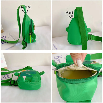 Cartoon Dinosaur Toddler Bag – Unisex Mini Crossbody Backpack for Kids