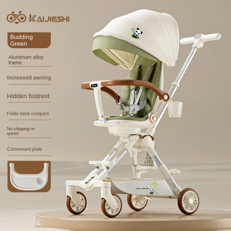 Children's Stroller – 3 Modes, Two-Way Folding, Sit, Lie & Sleep Baby Carriage