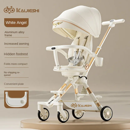 Children's Stroller – 3 Modes, Two-Way Folding, Sit, Lie & Sleep Baby Carriage