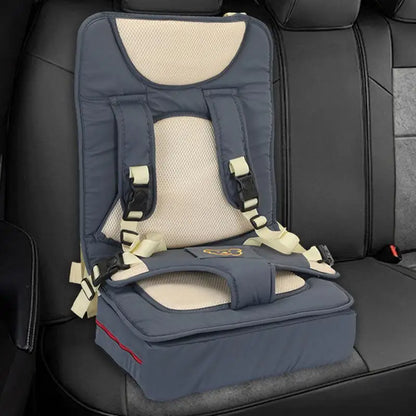 Portable Booster Car Seat – Safety Belt Design for Kids Dining Chair & Shopping Cart Mat