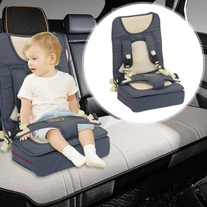 Portable Booster Car Seat – Safety Belt Design for Kids Dining Chair & Shopping Cart Mat