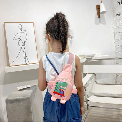 Cartoon Dinosaur Toddler Bag – Unisex Mini Crossbody Backpack for Kids