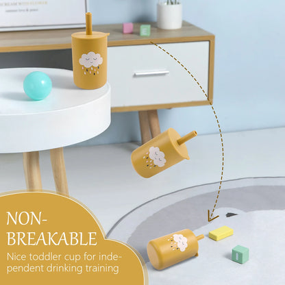 TYRY.HU Silicone Baby Plate – Cartoon Suction Bowl for Toddler Feeding