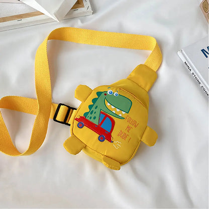 Cartoon Dinosaur Toddler Bag – Unisex Mini Crossbody Backpack for Kids
