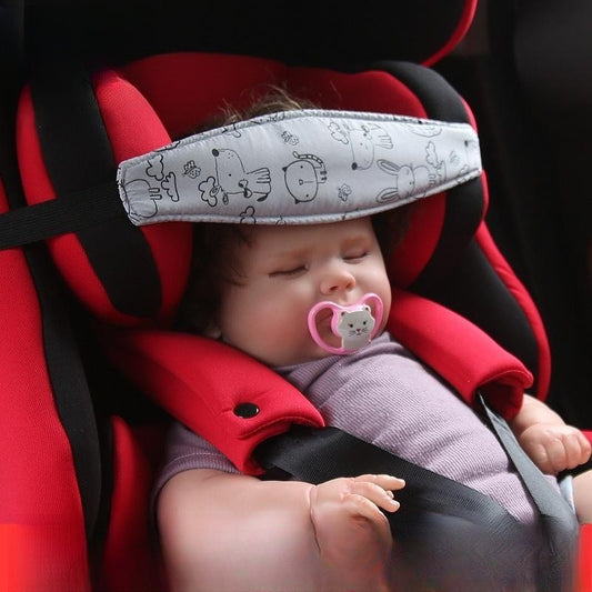 Baby Car Seat Head Support Band – Adjustable Headrest & Sleep Aid Strap