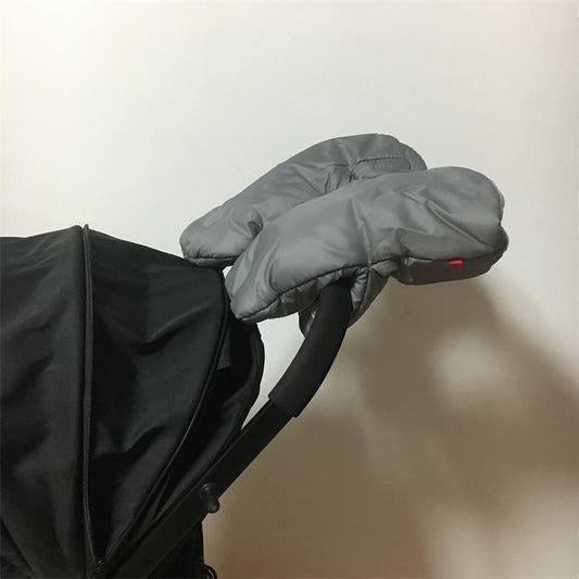 Baby Stroller Warm Gloves – Thickened Polar Fleece Windproof Handle Warmer