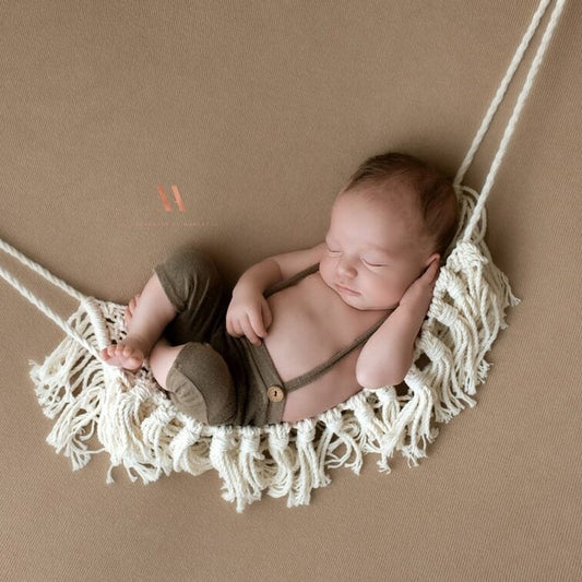 Hand-Woven Baby Hammock for Photography – Crib Prop & Shooting Aid