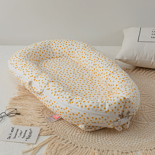New Portable Baby Crib – Detachable & Washable for Easy Use at Home