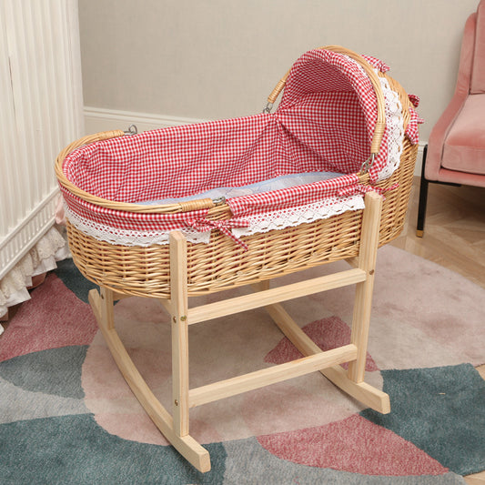 Rattan  Crib – Anti-Mosquito Sleeping Basket for Natural Comfort