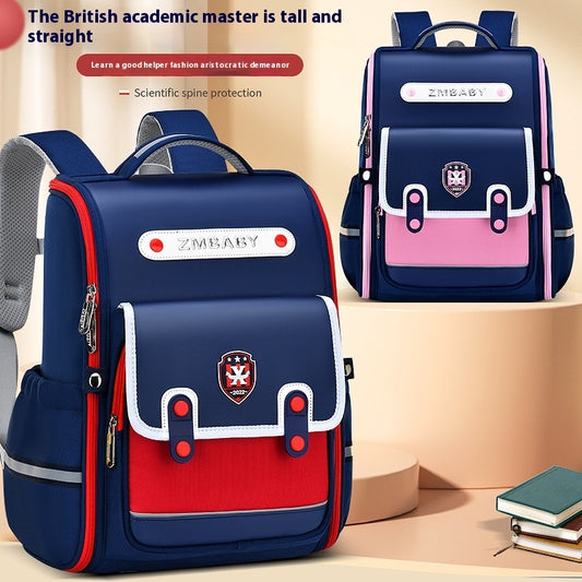 British Style Sesame Schoolbag – Lightweight Backpack for Boys and Girls